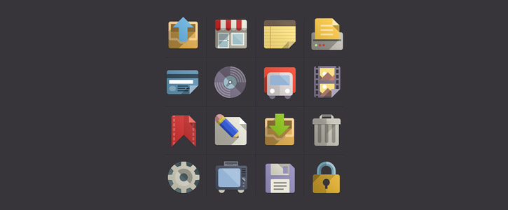 Flat Design Icons Set Vol2 by Pixeden