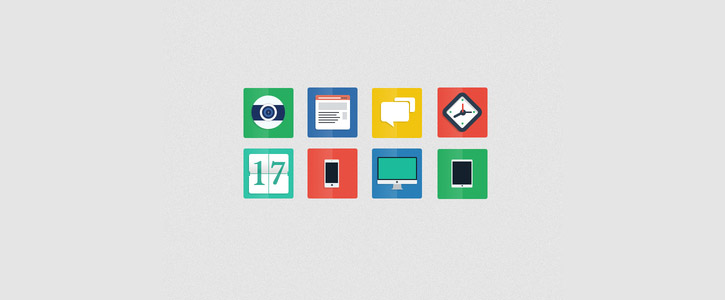 Freebie PSD - Flat Icons by Alberto