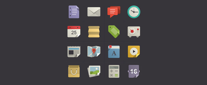 Flat Design Icons Set Vol1 by Pixeden